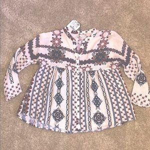 Girls peasant shirt